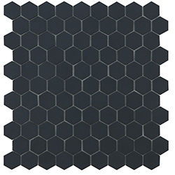 Skleněná mozaika Mozaika HEX NORDIC BLACK