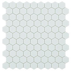 Skleněná mozaika Mozaika HEX NORDIC WHITE