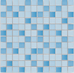 Obklad keramická Mozaika Světle modrý mix lesklý 23