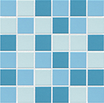 Obklad keramická Mozaika Světle modrý mix lesklý 50